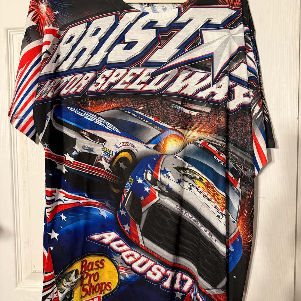 NASCAR Bristol Motor Speedway 2019 Bass Pro Shop All Over Print T-Shirt